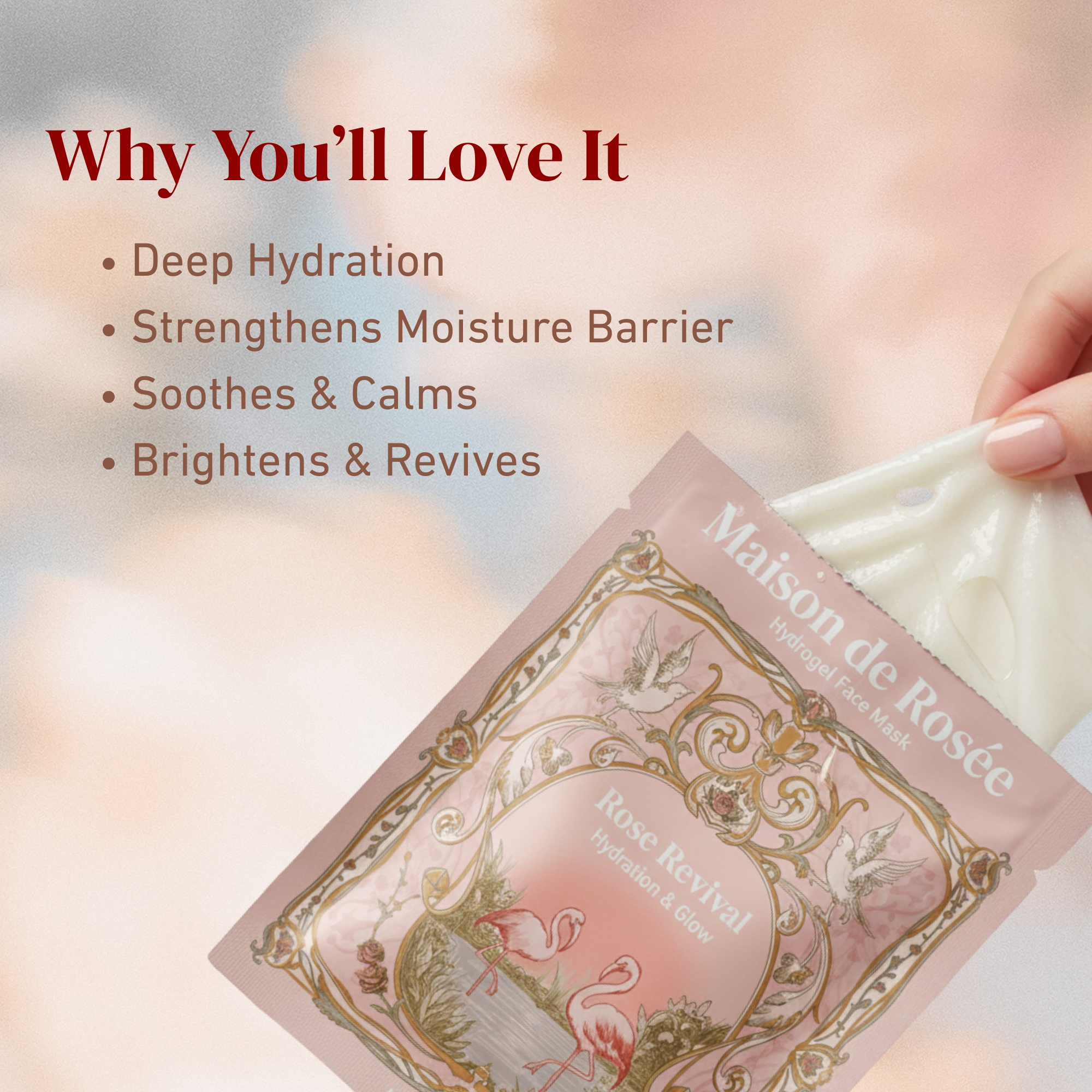 Rose Revival Hydrogel Face Mask- 1 Mask