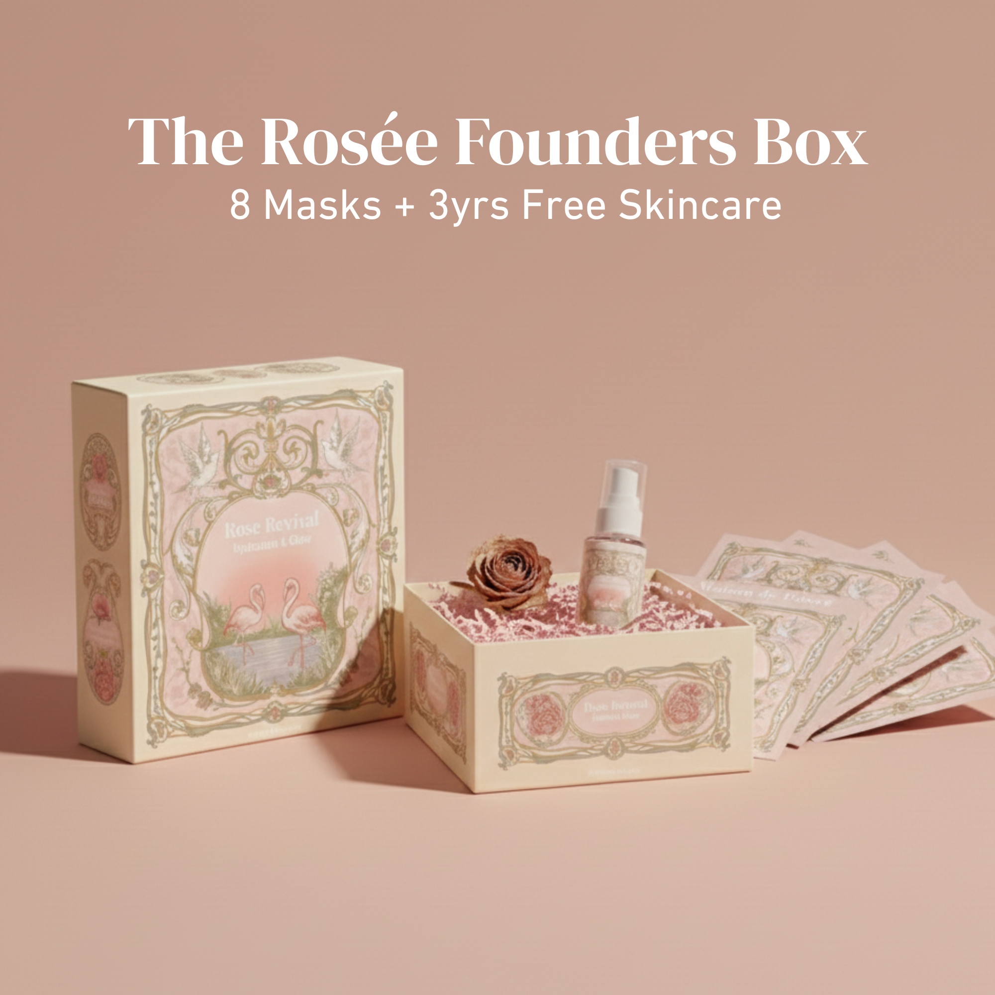The Rosée Founders Box - 8 Masks + 3yrs Free Skincare