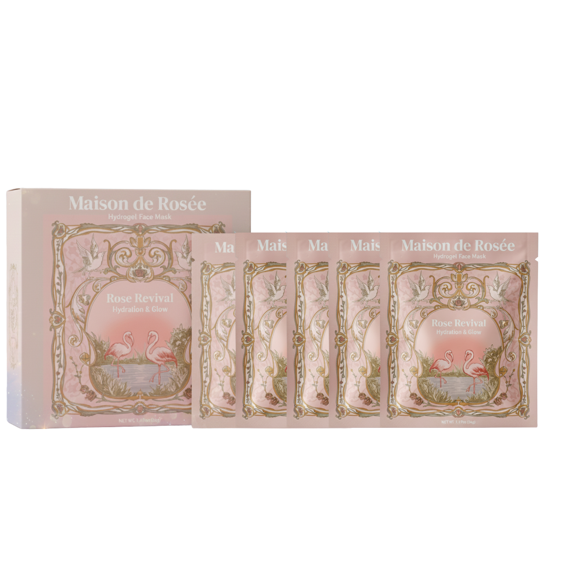 Rose Revival Hydrogel Face Mask- 10 Masks